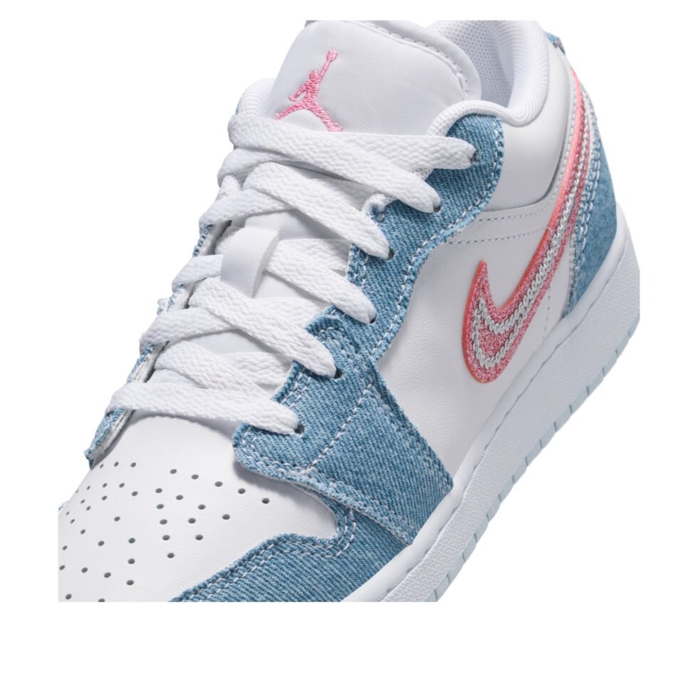 (GS) Air Jordan 1 Low SE 'Denim Sequin' HQ2001-400 - Image 5