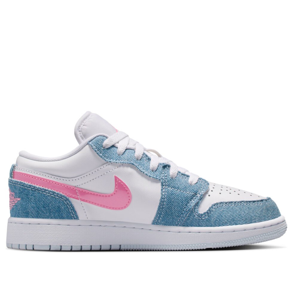 (GS) Air Jordan 1 Low SE 'Denim Sequin' HQ2001-400 - Image 6