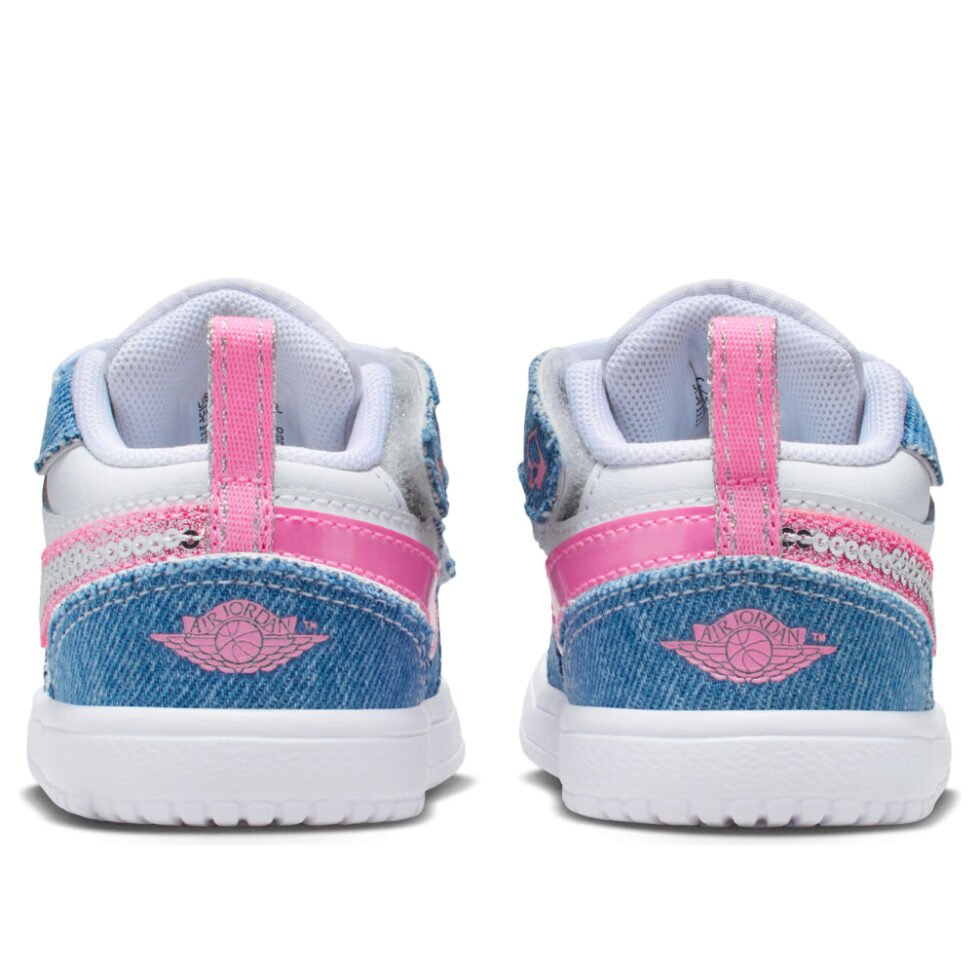(PS) Air Jordan 1 Low SE 'Denim Sequin' HQ2002-400 - Image 3
