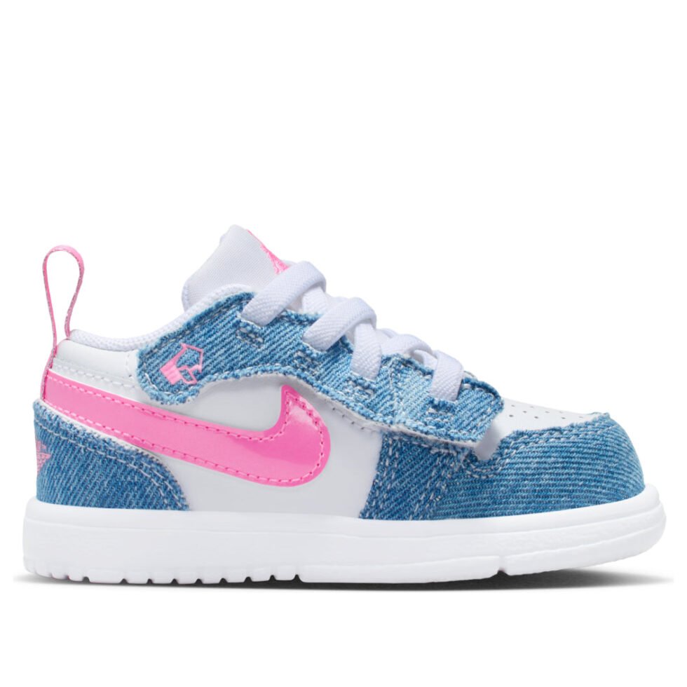 (PS) Air Jordan 1 Low SE 'Denim Sequin' HQ2002-400 - Image 6