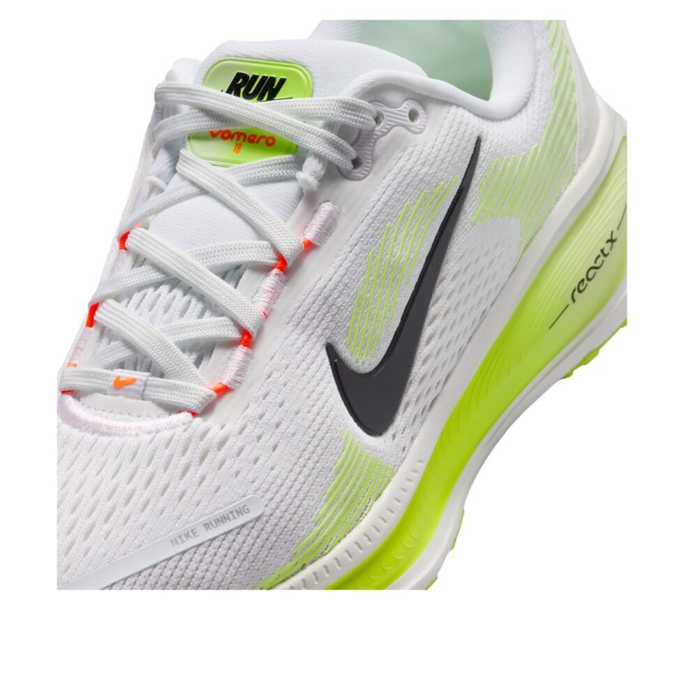 (GS) Nike Air Zoom Vomero 18 'White Fluorescent Yellow' HQ2157-110 - Image 5