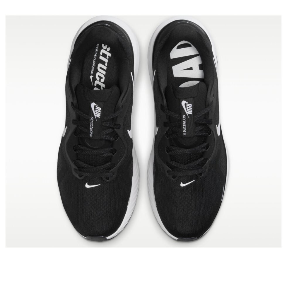 Nike Structure 26 Extra Wide 'Black Wolf Grey' HQ2588-001 - Image 2