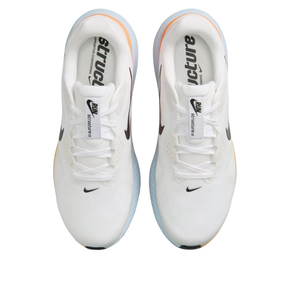 Nike Structure 26 Extra Wide 'White Total Orange' HQ2588-107 - Image 3