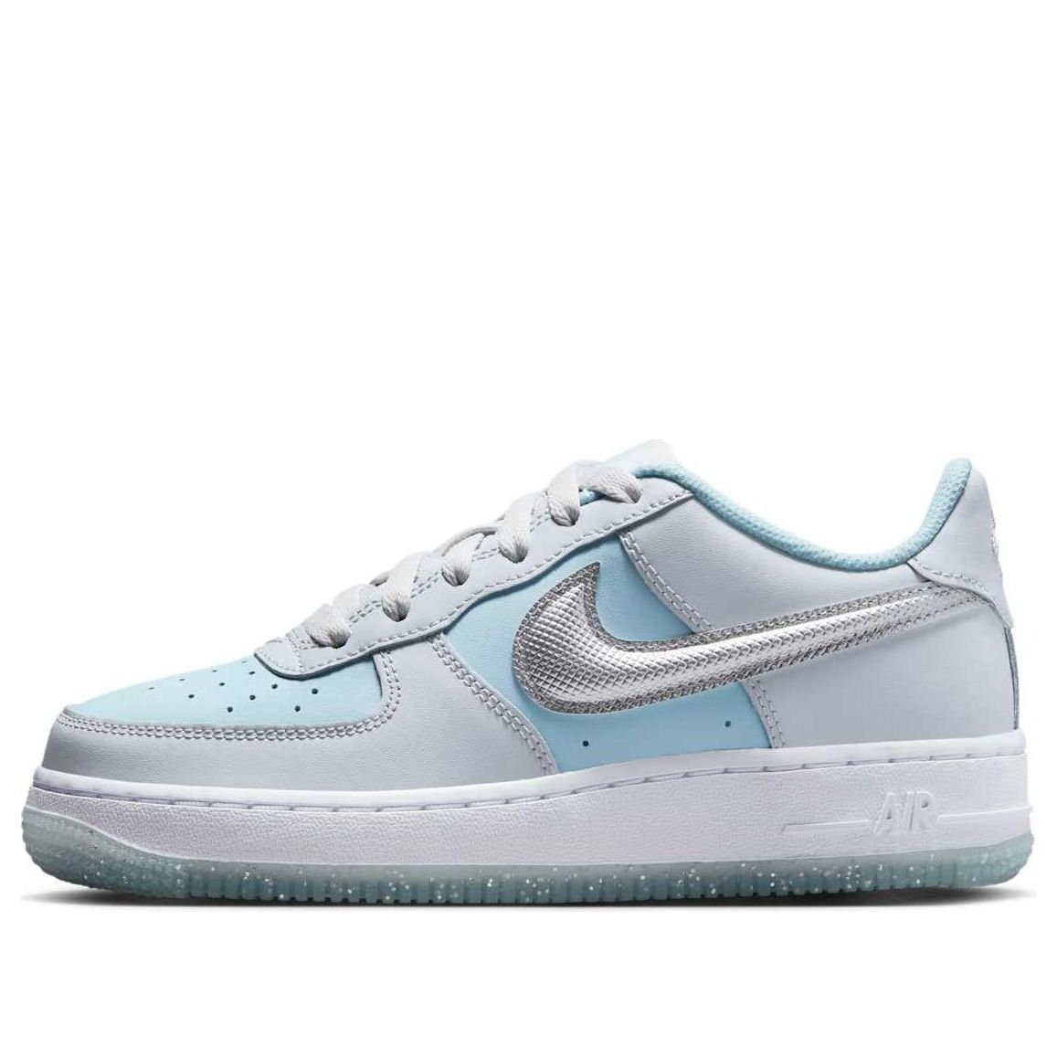 (GS) Nike Air Force 1 Low 'Pure Platinum Glacier Blue' HQ3249-043