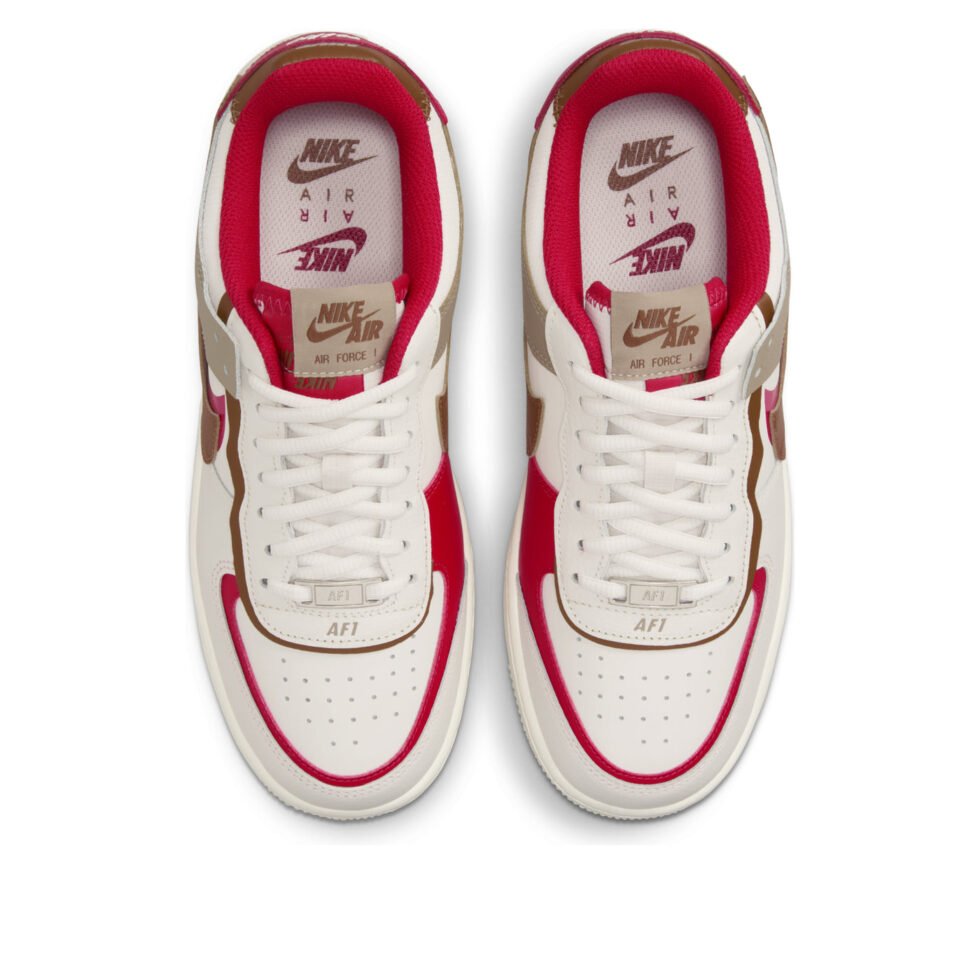 (WMNS) Nike Air Force 1 Shadow 'Phantom Fire Red Khaki' HQ3400-030 - Image 2