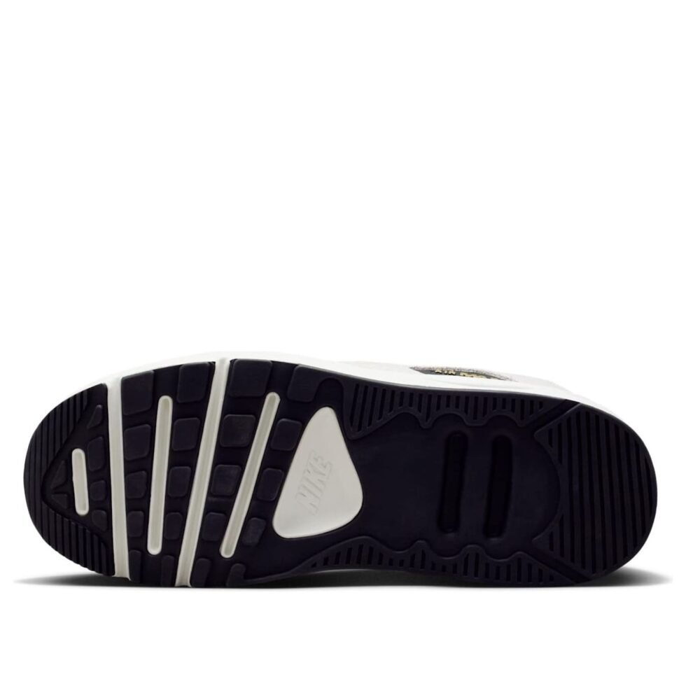 (WMNS) Nike Air Max 90 LV8 'White Metallic Gold Black' HQ3497-100 - Image 6
