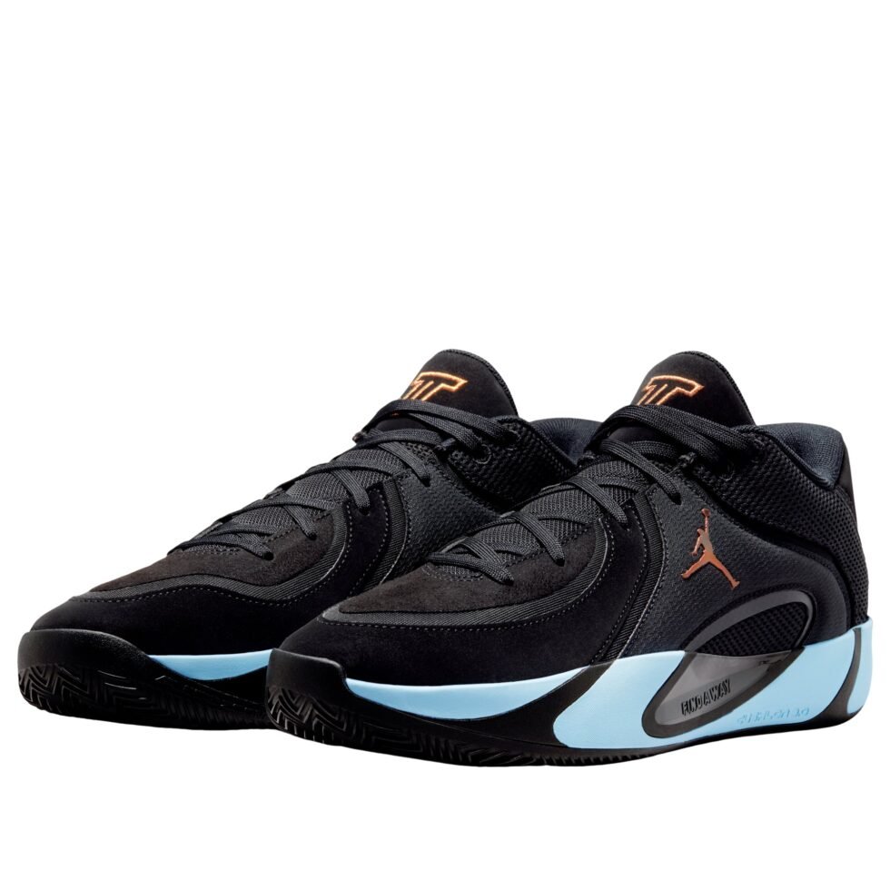 Air Jordan Tatum 4 PF 'Black Ice Blue' HQ4613-004 - Image 4