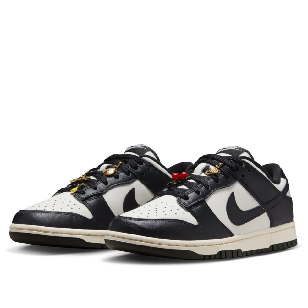 (WMNS) Nike Dunk Low SE 'Panda Cherry Charm' HQ7487-100 - Image 4