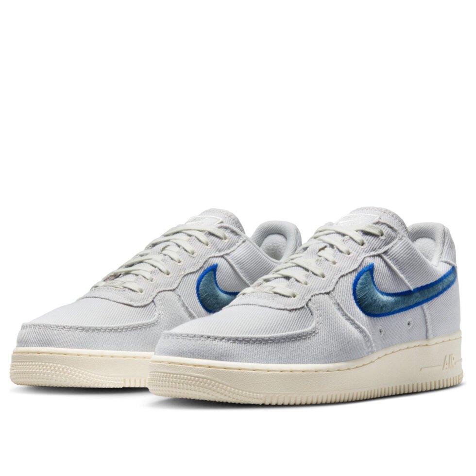 Nike Air Force 1 Low Canvas 'Photon Dust Smokey Blue' HV1204-001 - Image 4