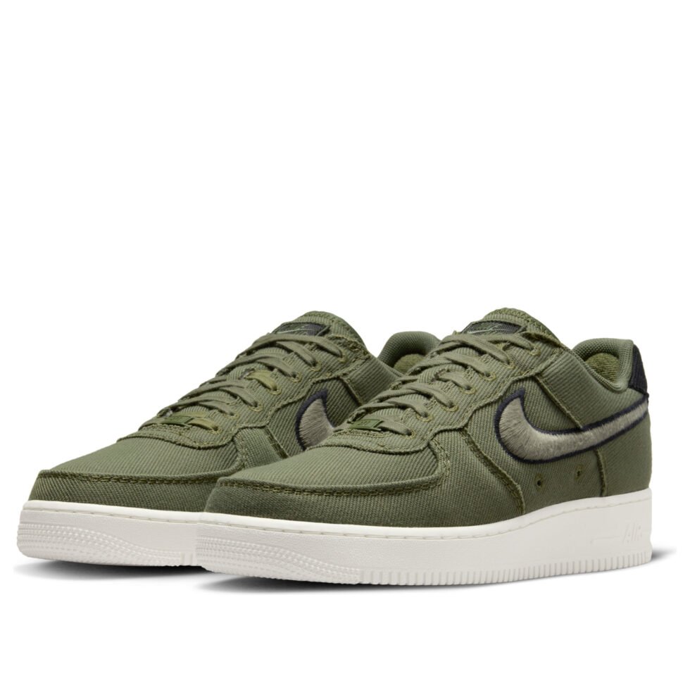 Nike Air Force 1 Low Canvas 'Army Olive' HV1204-301 - Image 4
