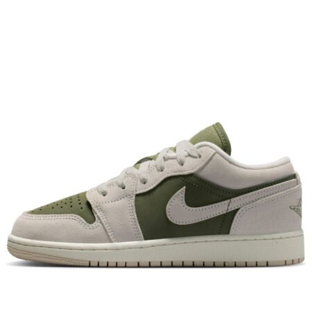 (GS) Air Jordan 1 Low SE 'Medium Olive Sail' HV4396-201
