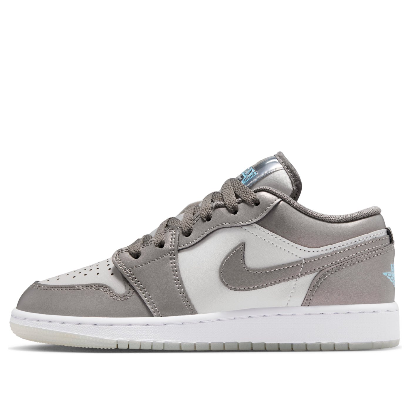 (GS) Air Jordan 1 Low SE 'Flat Pewter Blue Chill'  HV4398-014