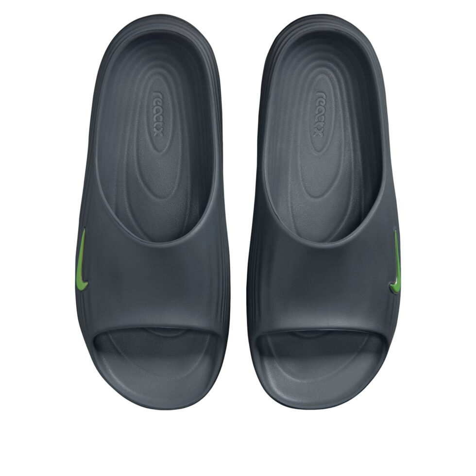 Nike ReactX Rejuven8 Slides 'Dark Grey Volt' HV4479-004 - Image 3