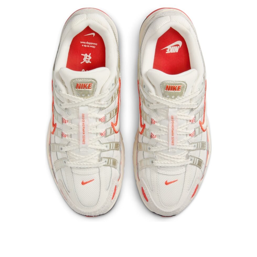 (WMNS) Nike P-6000 'Sail Light Bone Picante Red' HV5230-133 - Image 2