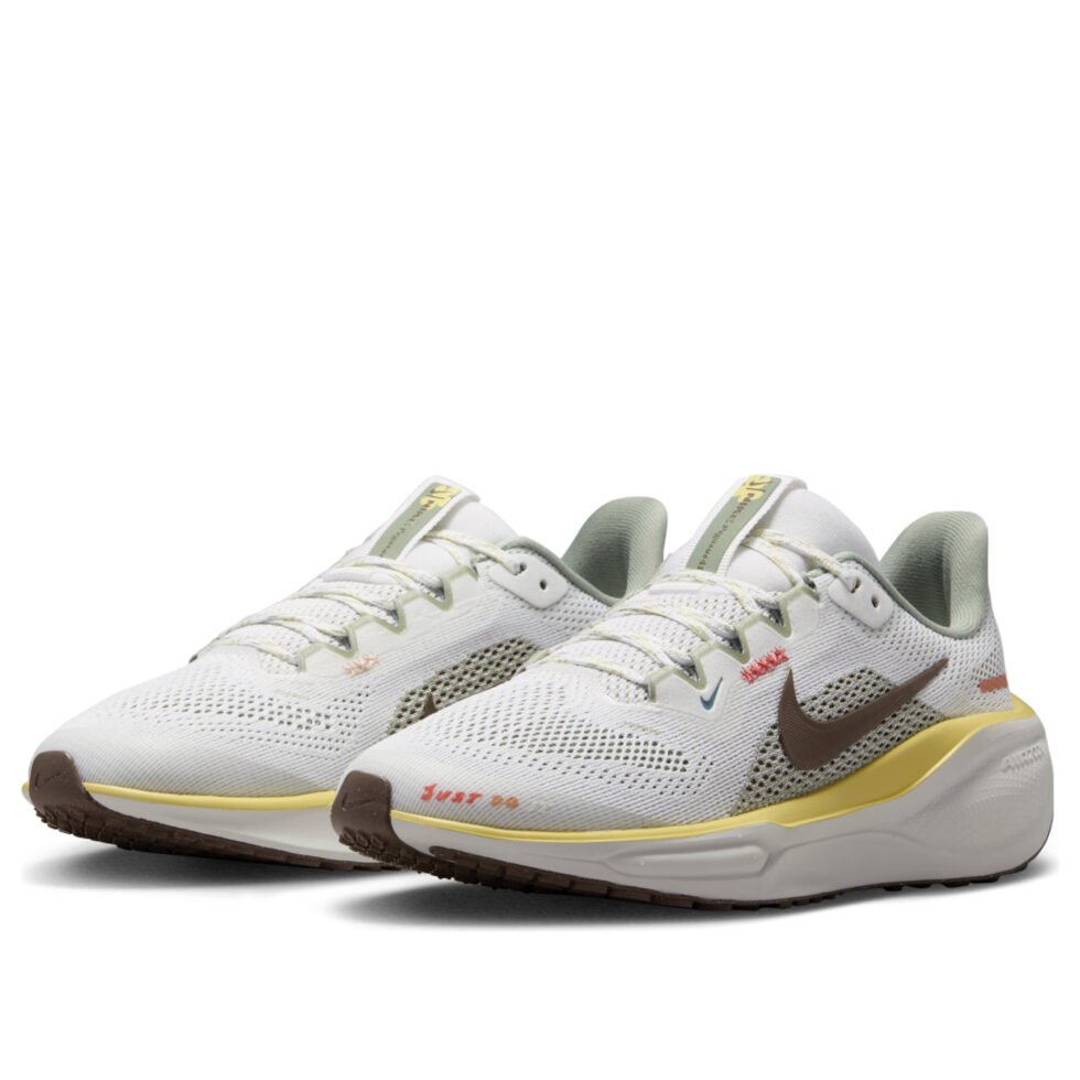 (GS) Nike Air Zoom Pegasus 41 'White Mink Brown Soft Yellow' HV6006-121 - Image 4