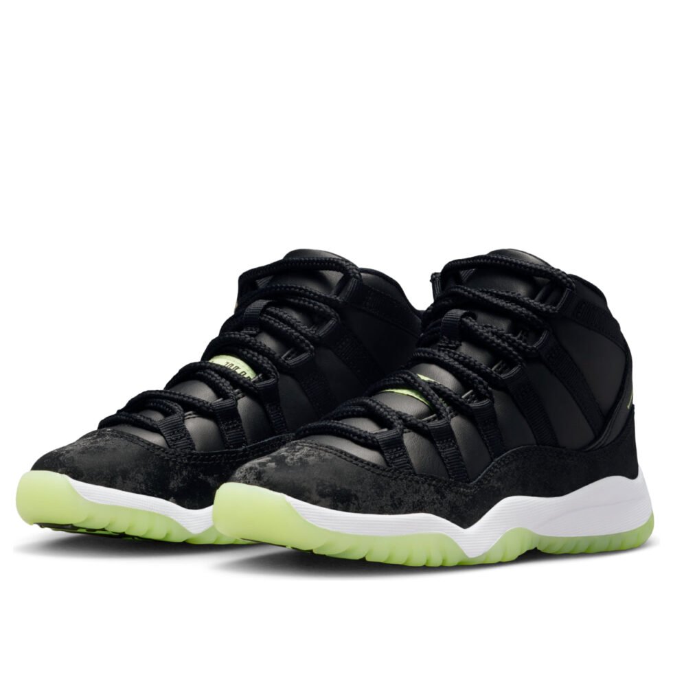 (PS) Air Jordan 11 Retro 'Black Barely Volt' IB1379-001 - Image 4