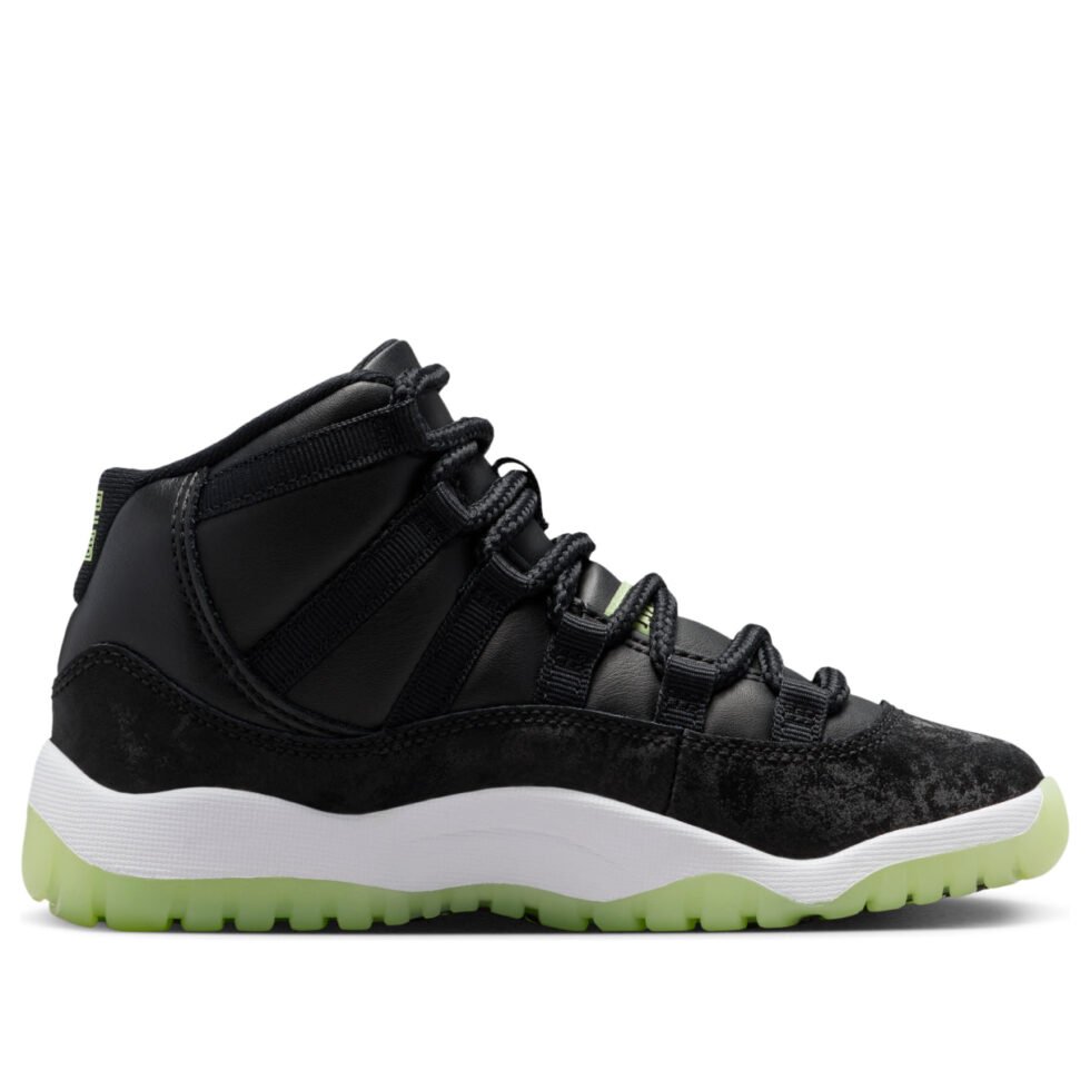 (PS) Air Jordan 11 Retro 'Black Barely Volt' IB1379-001 - Image 6