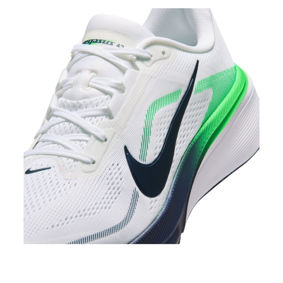 Nike Air Zoom Pegasus 42 'White Navy Green Spark' IB1873-107 - Image 6