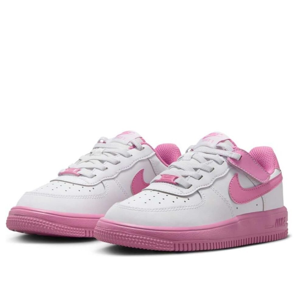 (PS) Nike Force 1 Low EasyOn 'White Magic Flamingo' IB4412-100 - Image 4