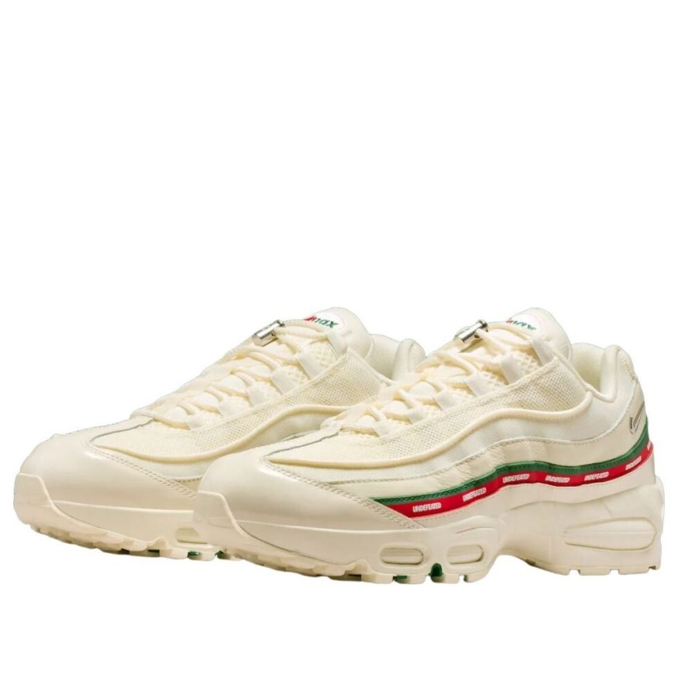 Nike x Undefeated Air Max 95 'Sail Green Red' IB4453-100 - Image 2