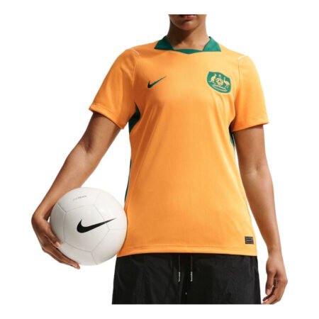 (WMNS) Nike Australia 2026 Stadium Home Dri-FIT Jersey 'Sport Gold Mystic Green Sail' IB5270-704
