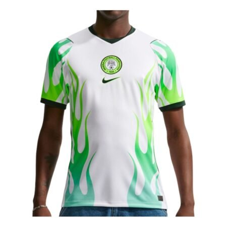 Nike Nigeria 2026 Stadium Away Dri-FIT Replica Jersey 'White Green Glow Black' IB5376-100