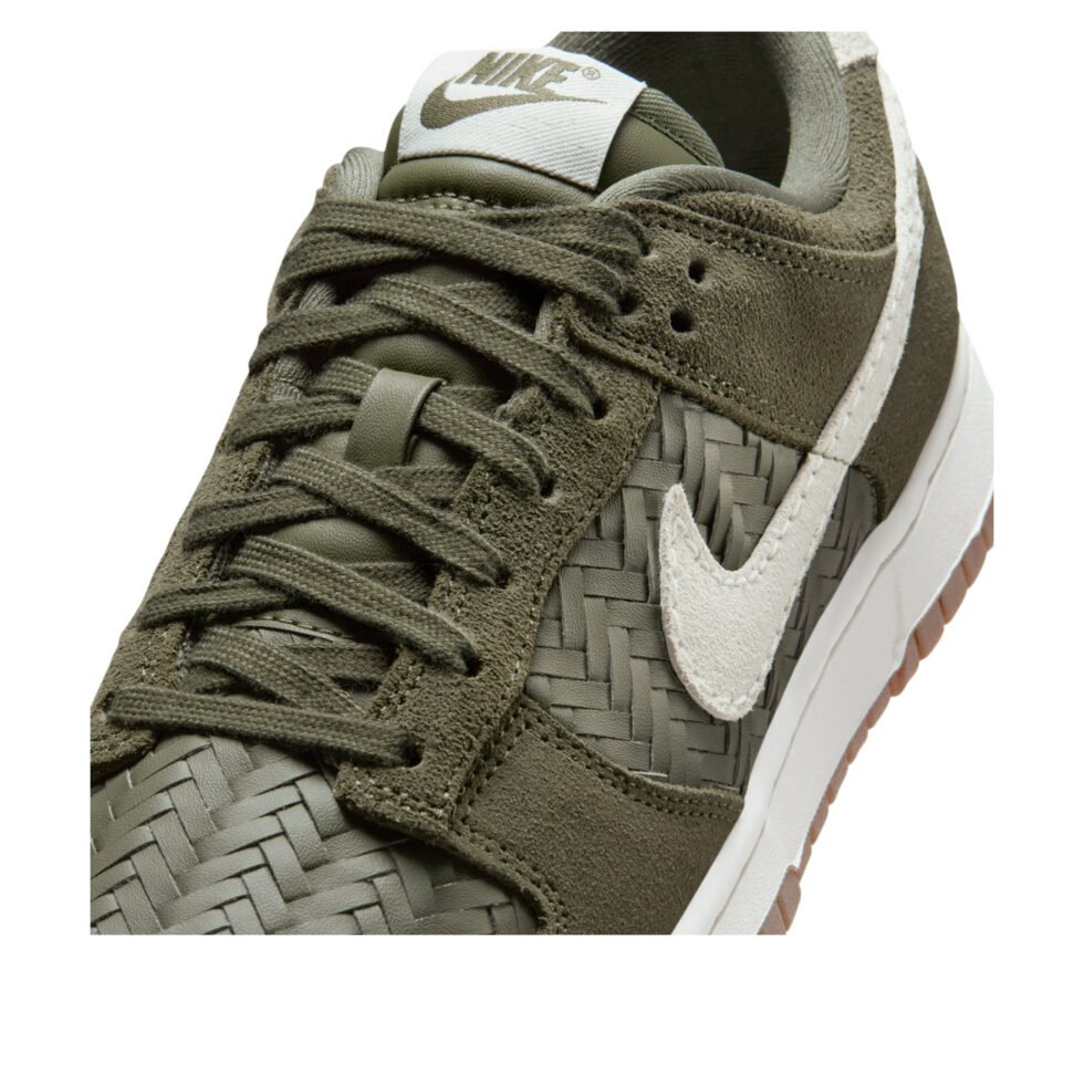 (WMNS) Nike Dunk Low Premium SE 'Woven Pack Medium Olive' IB6161-200 - Image 5