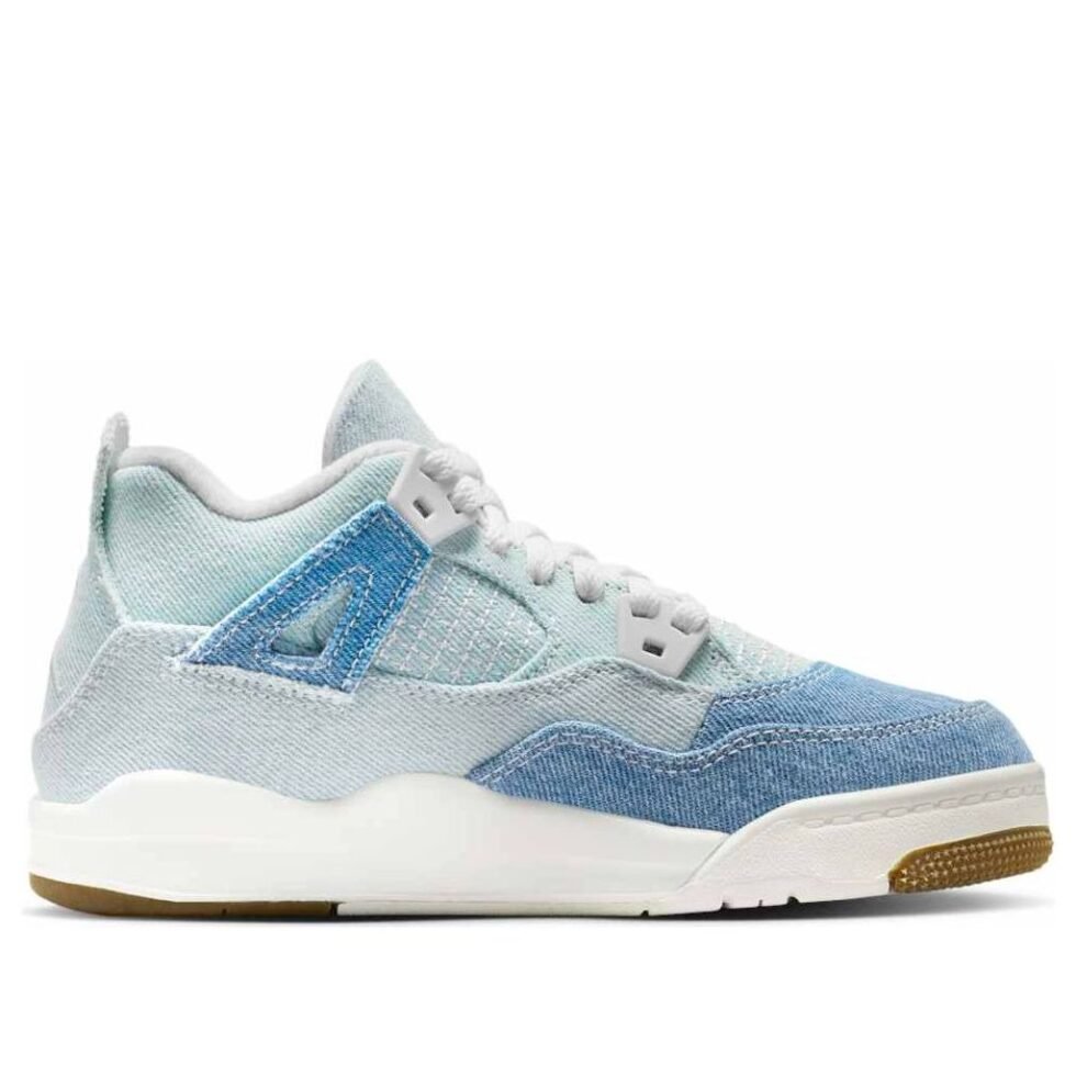 (PS) Air Jordan 4 Retro 'Denim Worn Blue' IB6715-100 - Image 6