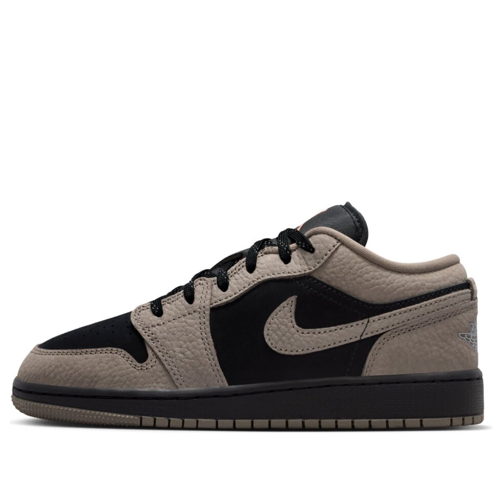 (GS) Air Jordan 1 Low SE 'Black Olive Grey' IB7111-005