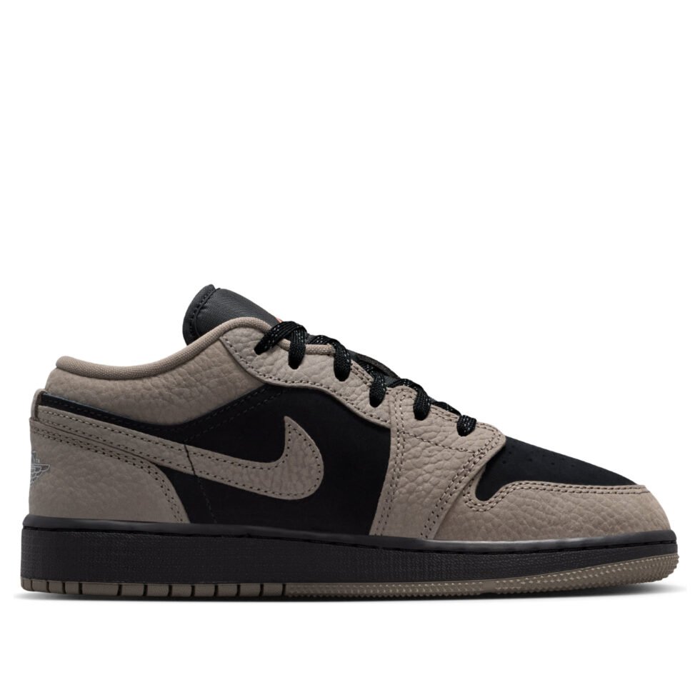 (GS) Air Jordan 1 Low SE 'Black Olive Grey' IB7111-005 - Image 6