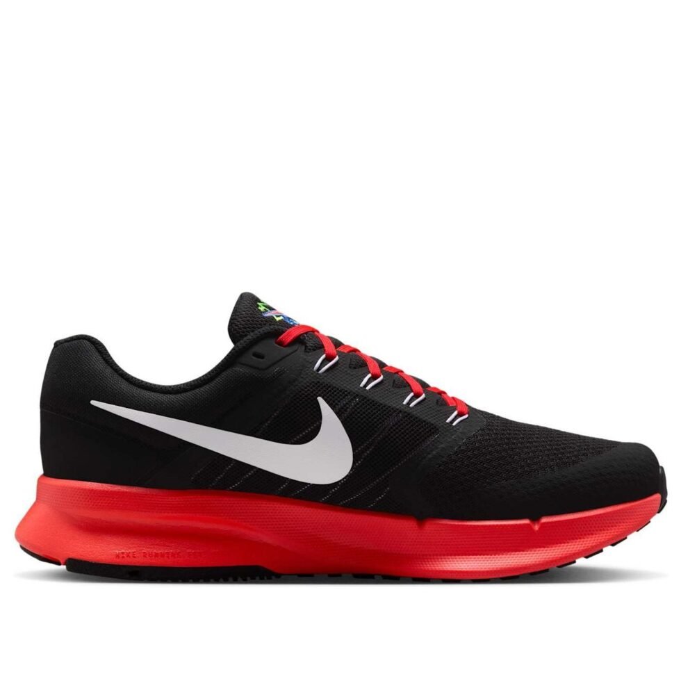 Nike Run Swift 3 'Black Bright Crimson White' IB7461-001 - Image 2