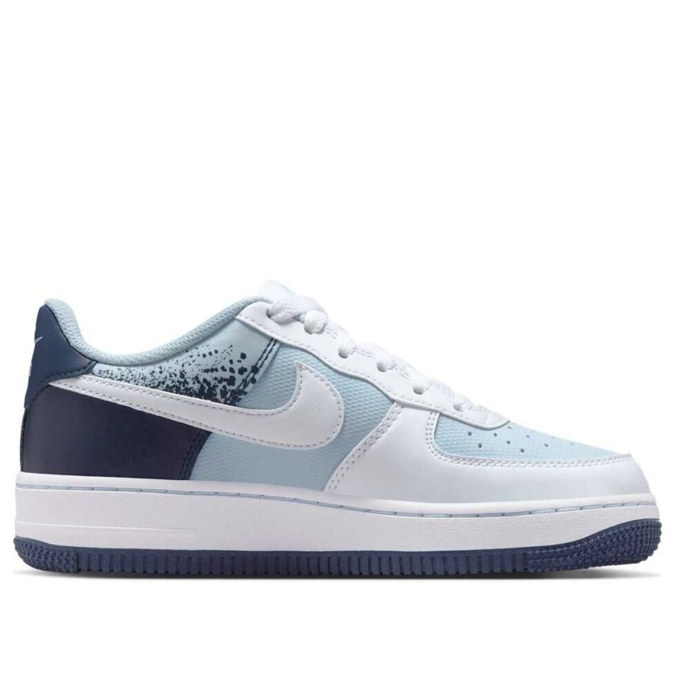 (GS) Nike Air Force 1 Low 'Light Armory Blue White' IB7686-400 - Image 2