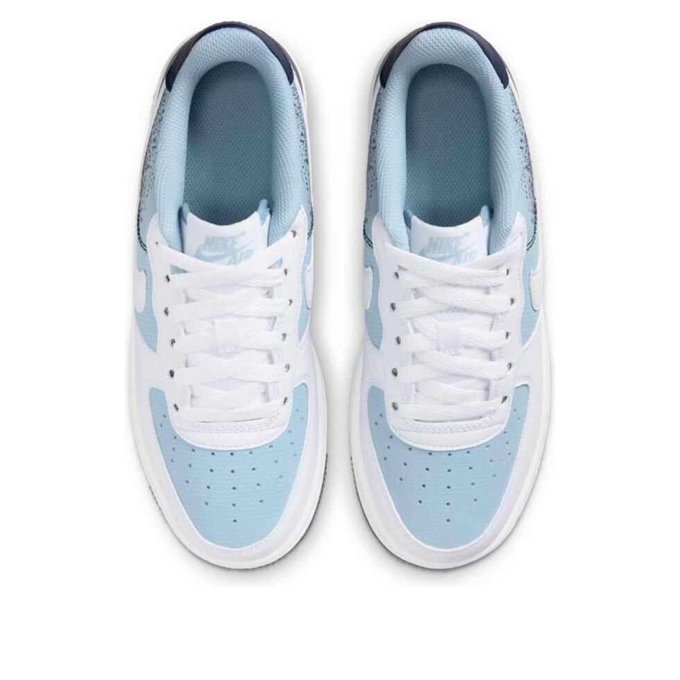 (GS) Nike Air Force 1 Low 'Light Armory Blue White' IB7686-400 - Image 4