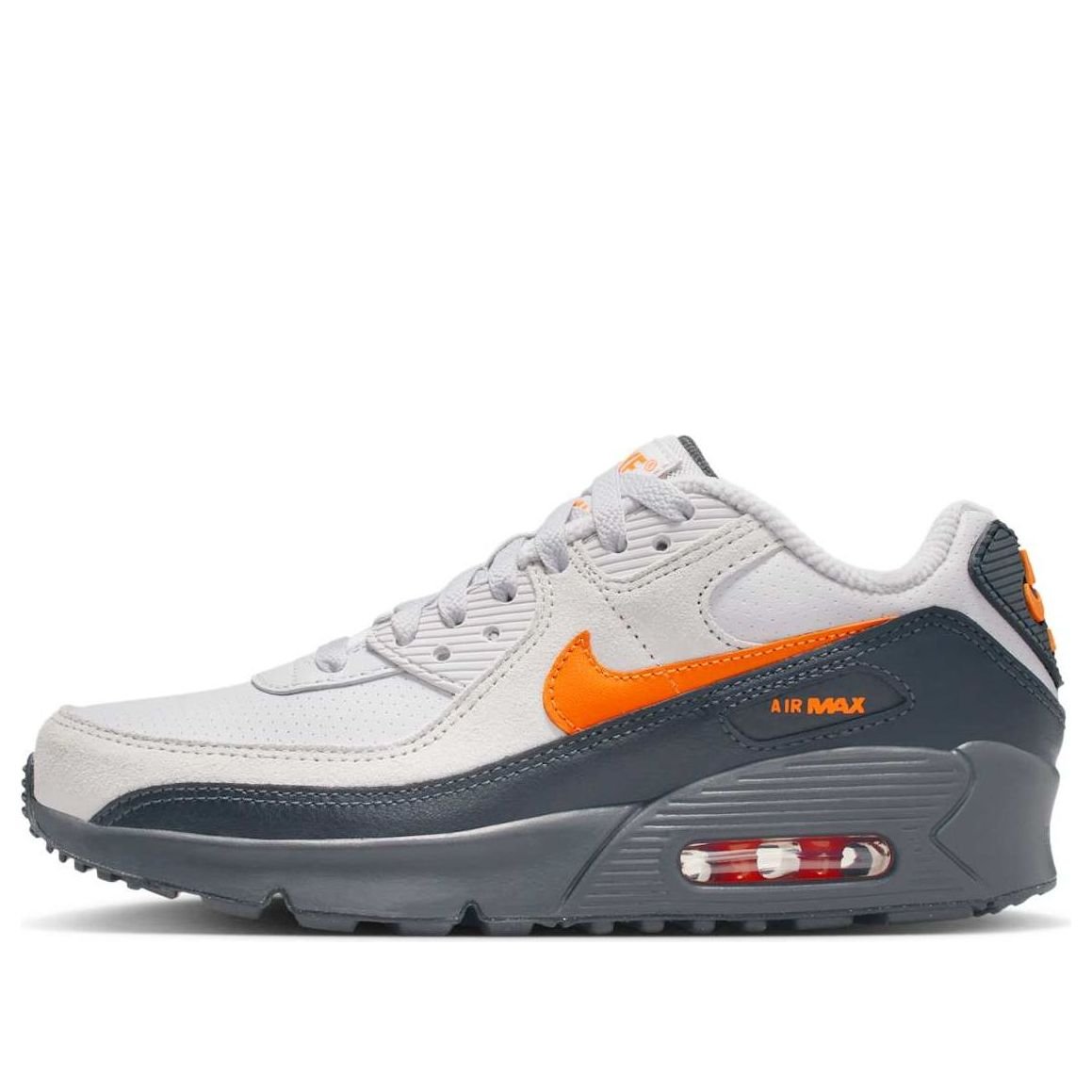 (GS) Nike Air Max 90 SE 'Vast Grey Safety Orange' IF2623-003