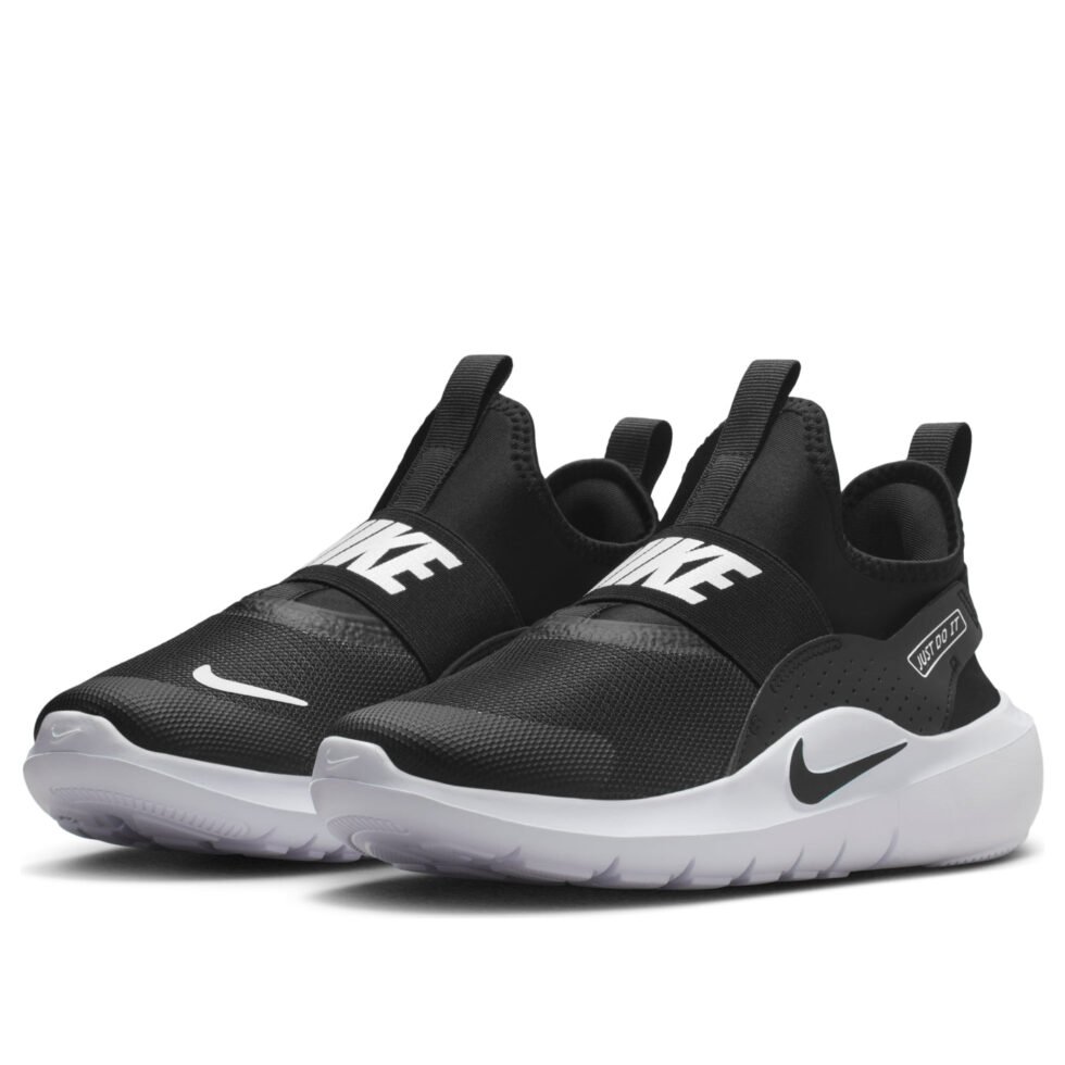 (GS) Nike Flex Runner 4 'Black White' IF2893-002 - Image 4