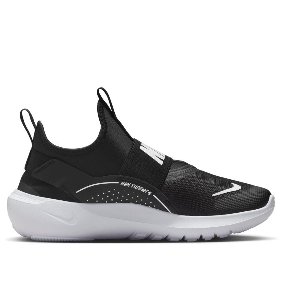 (GS) Nike Flex Runner 4 'Black White' IF2893-002 - Image 6