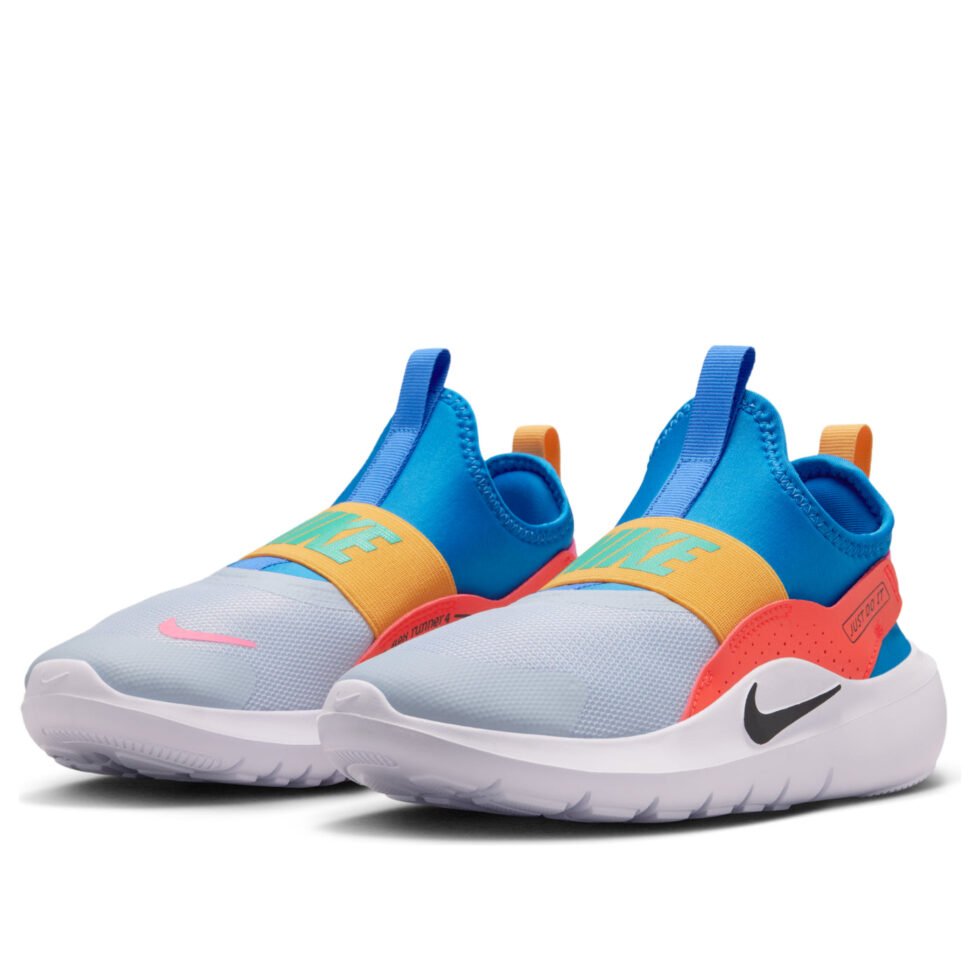 (GS) Nike Flex Runner 4 'Blue Crystal Picante Red' IF2893-404 - Image 5