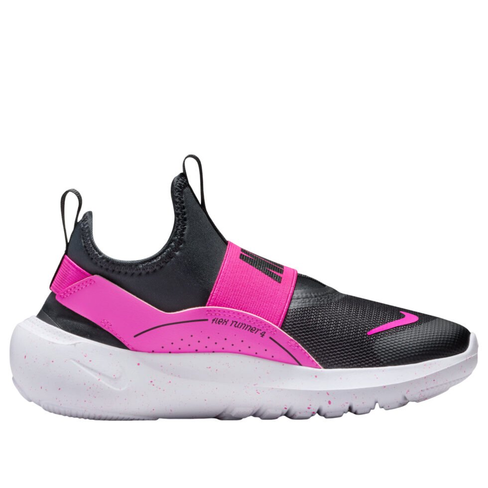 (GS) Nike Flex Runner 4 'Laser Fuchsia White Black' IF2893-604 - Image 6