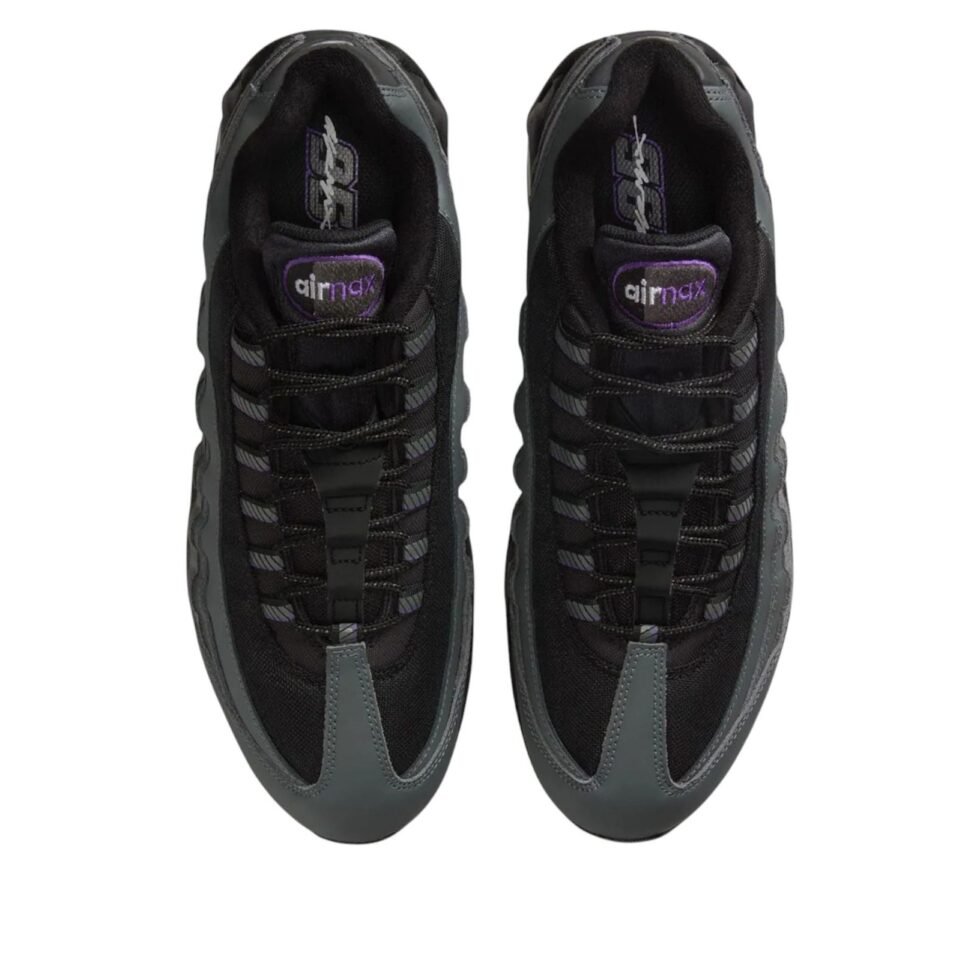 Nike Air Max 95 'Black Grey Purple' IH1228-001 - Image 2