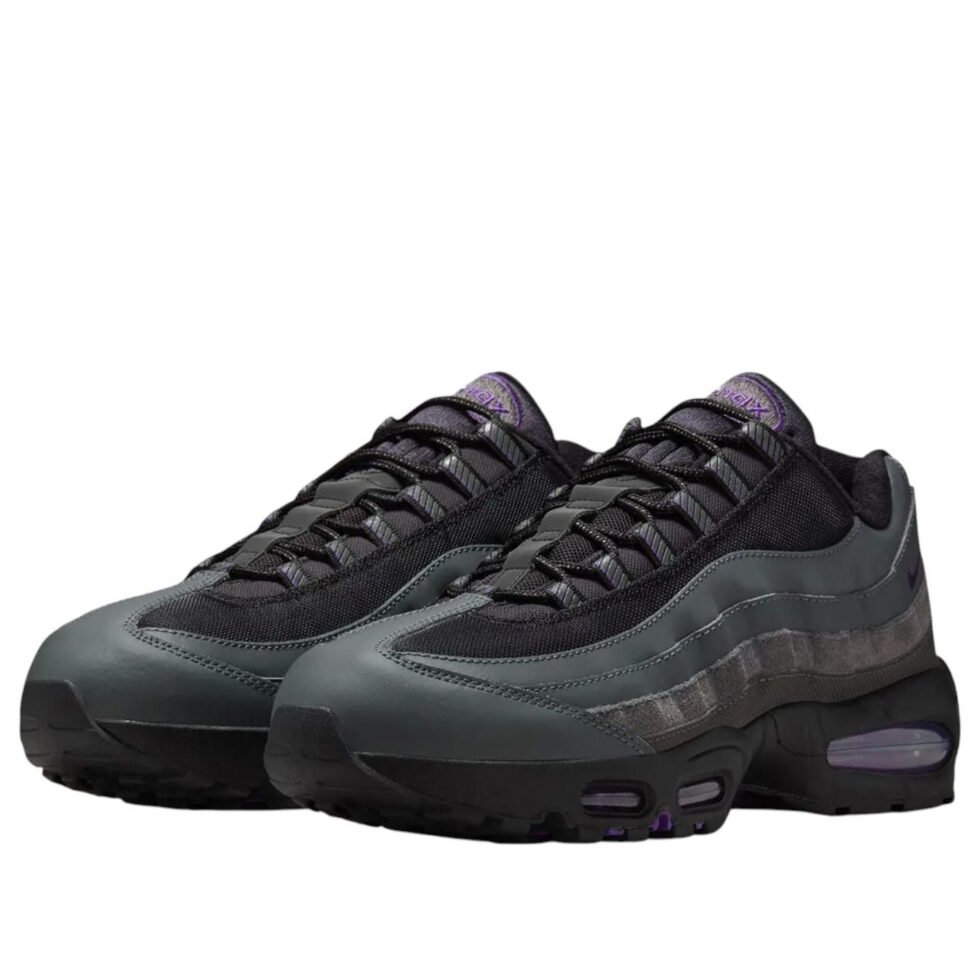 Nike Air Max 95 'Black Grey Purple' IH1228-001 - Image 3