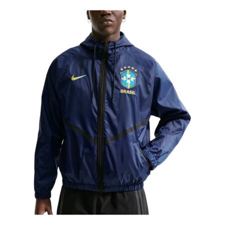 Nike x Brazil Dri-FIT Football Anthem Jacket 'Coastal Blue Midwest Gold' IH1600-433