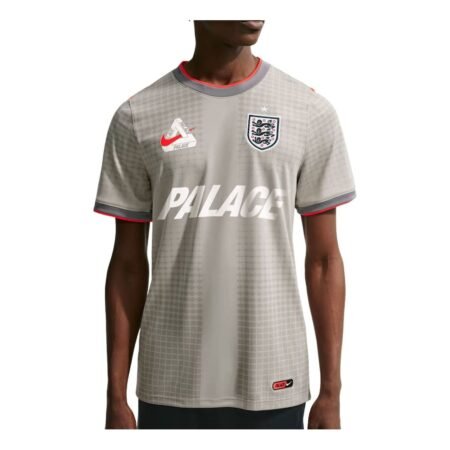 Nike x England x Palace Academy Pro T-Shirt 'Pewter Grey Bright Crimson' IH1672-052