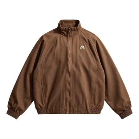 Nike SB Denim Full-Zip Track Jacket 'Mosswood Brown/White' IH1989-235