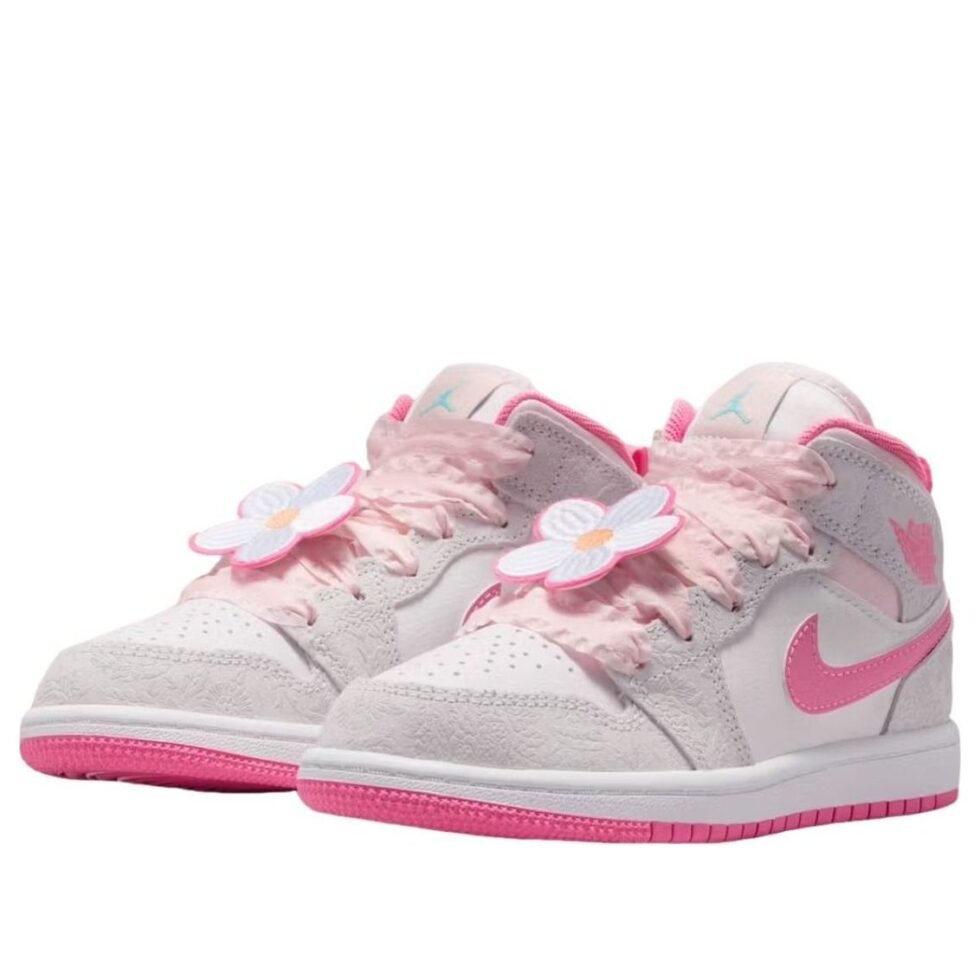 (GS) Air Jordan 1 Mid 'Flowers Bloom' II0591-001 - Image 2