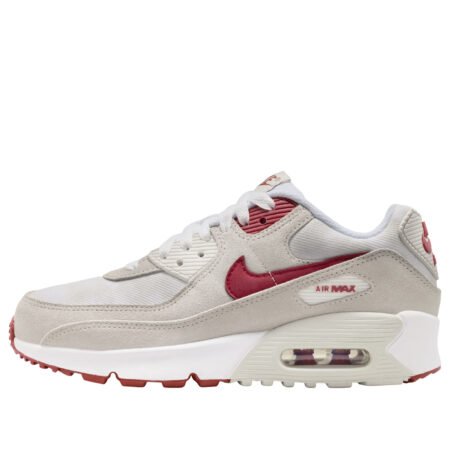 (GS) Nike Air Max 90 SE 'White Light Bone Crimson' II0742-100