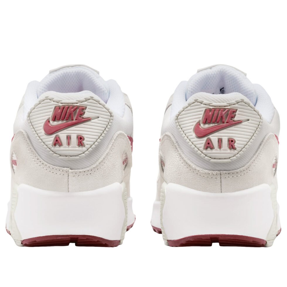 (GS) Nike Air Max 90 SE 'White Light Bone Crimson' II0742-100 - Image 3