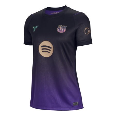 (WMNS) Nike Kobe x FC Barcelona 2026/27 Stadium Away Dri-FIT Replica T-Shirt 'Field Purple Black Metallic Gold' II1523-505