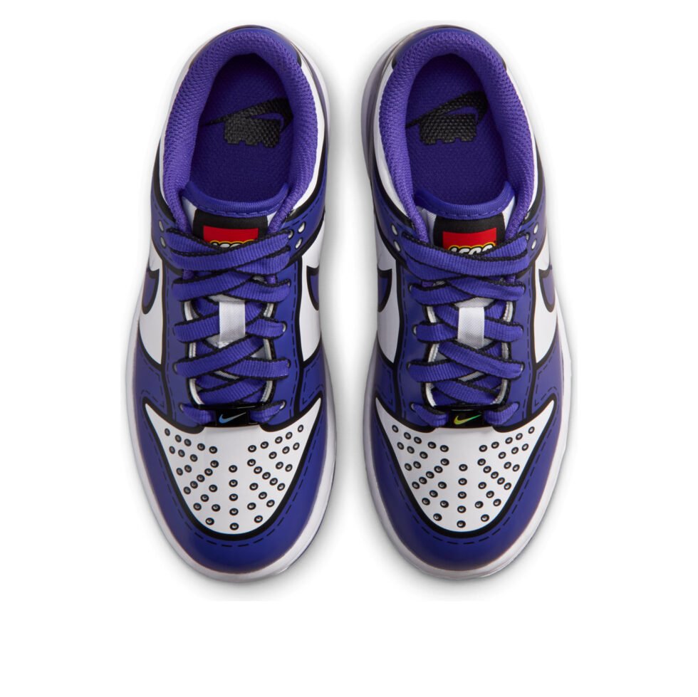 (PS) Nike x LEGO Dunk Low 'White Bright Concord' II7288-102 - Image 3