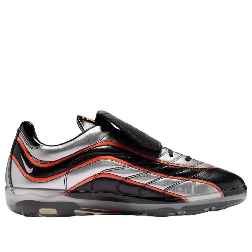 Nike x Netherlands x Patta Cryoshot Mercurial Vapor R9 'Metallic Silver Black' IM0589-001 - Image 2