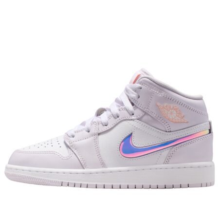 (GS) Air Jordan 1 Mid 'Barely Grape White' IM4419-500